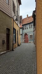 Fototapeta premium Altstadt Straße in Bad Langensalza