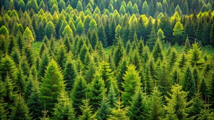 Fototapeta premium Forest of Pine Trees a Haven for Wildlife Extreme Close-Up