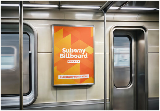 Subway Billboard Mockup 02