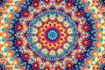 Obraz premium fractal geometry abstract background