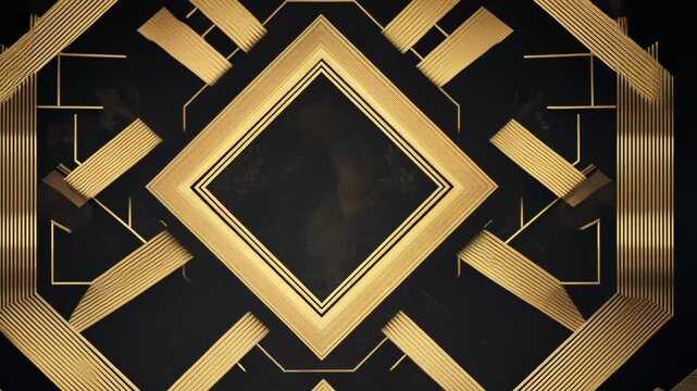 abstract gold pattern motion design