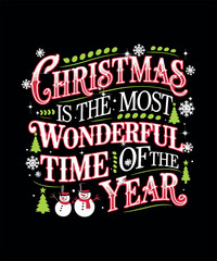 Merry Christmas T-shirt Design