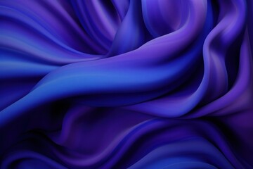 Fototapeta premium Abstract sculpture blue smooth purple.
