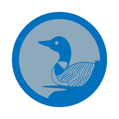 Bird lake design PNG