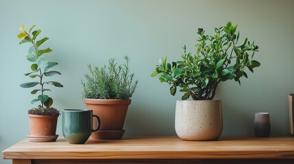 Minimalist Home Decor with Neutral Tones and Plants