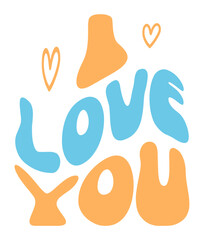 Fototapeta premium Retro, Valentine Craft Design. T-shirt Design. Illustration