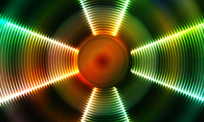 Abstract circle light effect background. futuristic rotation stripes light.