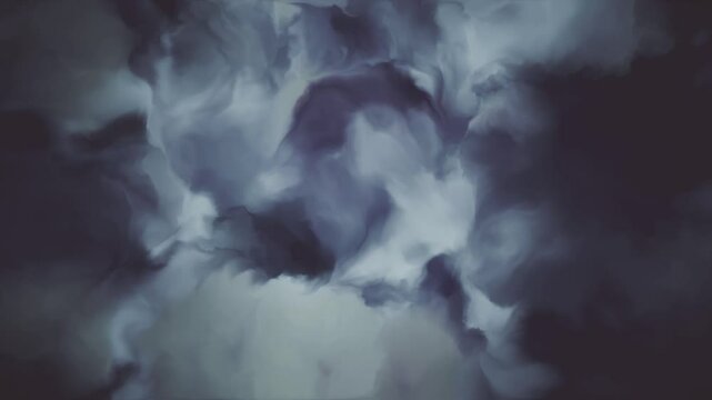 Elegant dark floral background animation in the style of an abstract watercolor or oil painting with gently blending delicate flowers in moody color tones.