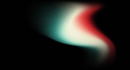 Grainy gradient background teal light blue black red noise texture banner backdrop, glowing colors poster design