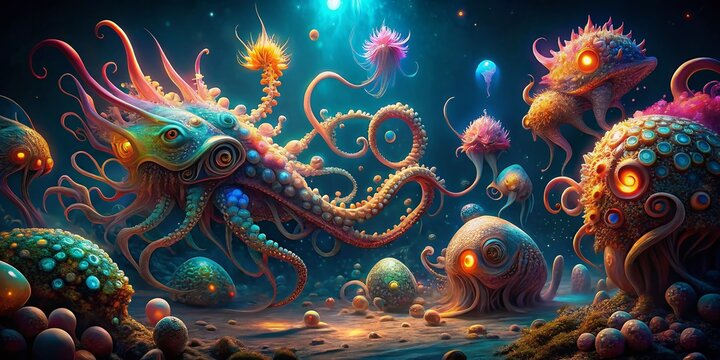 Mysterious Deep Sea Creatures: A Generative AI Exploration of Oceanic Wonders