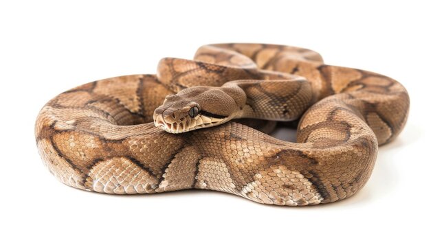 Close-up of a Python Snake with Intricate Scales
