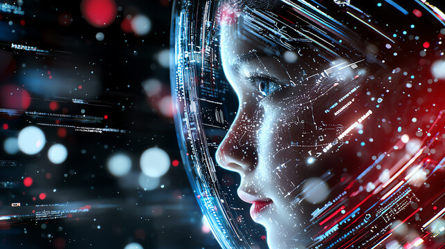 A web designer using AI to create dynamic website layouts with realtime user feedback, AI web design, responsive design tools