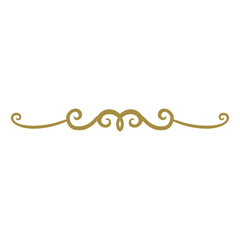 Golden Filigree Design Ornamental