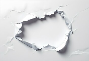 Torn paper with jagged edges realistic ripped pieces scrap sticky notes shreds notebook pages hole shadow punch through reveal message