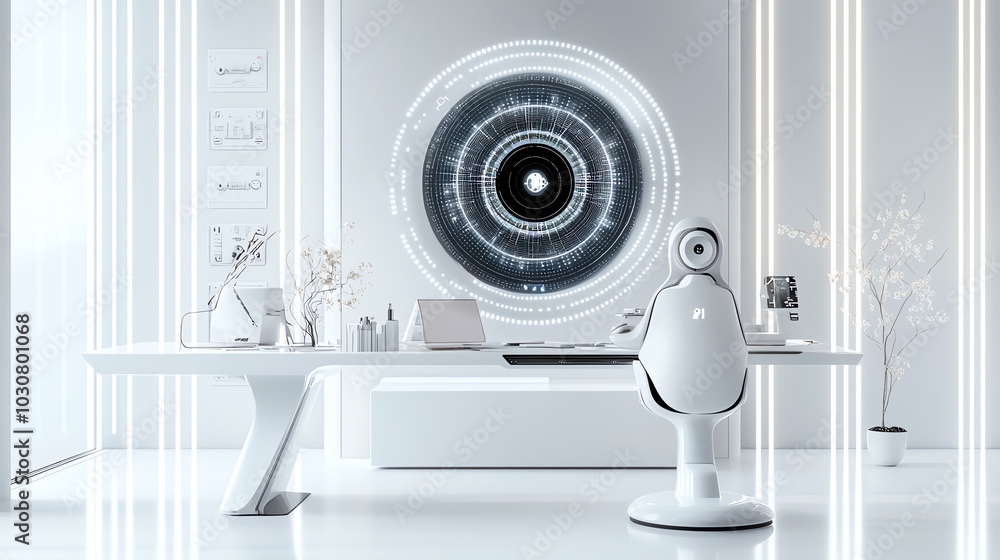 Poster a product designer working with ai to simulate prototypes and adjust designs in realtime, ai product