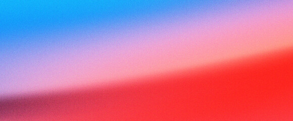 Red pink and blue abstract gradient background with grain and noise texture, vintage 70s, 80s, 90s style background with a neon gradient, noise texture colors poster backdrop header design