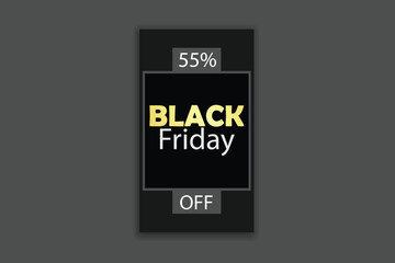 Black Friday sale social media post banner design template 