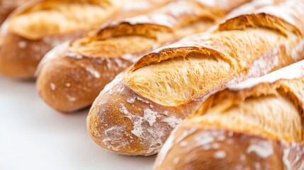 Freshly Baked Baguettes: Golden Crust and Soft Interior