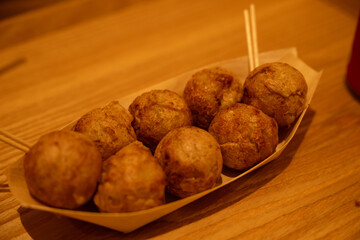Takoyaki, a Japanese snack