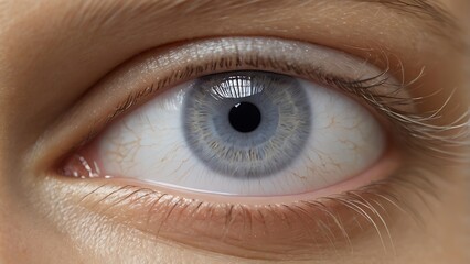 Fototapeta premium Human eyes made of frosted glass, representing the clouded and blurry vision caused by cataracts. 