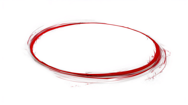 Abstract Vibrant Circular Brush Stroke for Design Elements