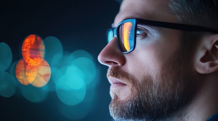 A manager using risk assessment tools to identify and evaluate potential threats.