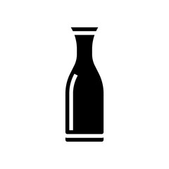 carafe glass package glyph icon vector. carafe glass package sign. isolated symbol illustration