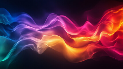 Obraz premium Neon abstract graphic background