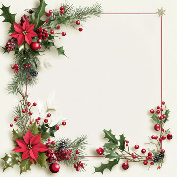 A Christmas card consisting of two parts with a place for wishes and a mistletoe motif, more Christmas time 