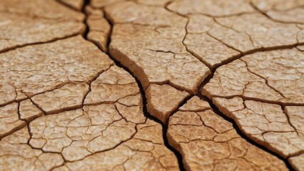 A human body with skin resembling a cracked desert, symbolizing the dryness, flaking, and irritation of eczema.