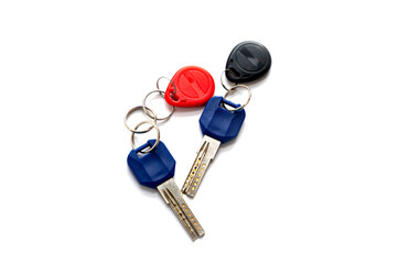 Keys to a new home, symbolizing the start of a new chapter for a young couple or family, filled...
