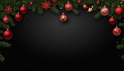 Black Christmas Background