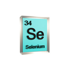Selenium side - Periodic Table Element, Scientific and Educational Use, Transparent and Translucent...