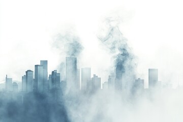 Fototapeta premium City plane fire