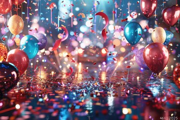 Party Balloons Confetti