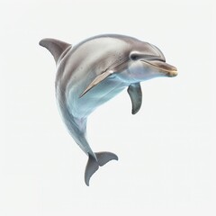 Obraz premium A dolphin is flying in the air
