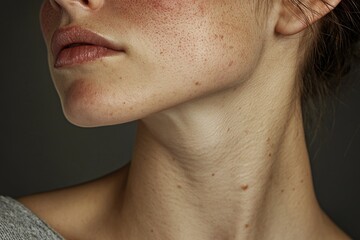 Obraz premium Woman with freckles