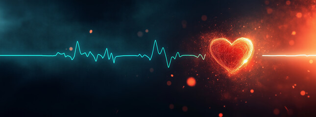 single healthy heartbeat on an ekg machine