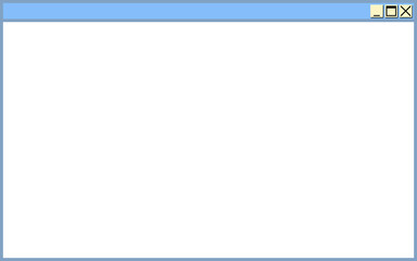 PCウィンドウ タイプ3 (Windows XP風 パステルブルー)