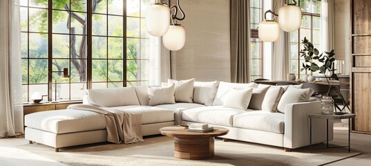 Luxurious Cyber Monday Furniture Banner Design for Elegant Living Room Decor