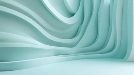 Fototapeta premium Curved color abstract background with smooth lines and shadows, suitable for modern design