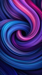 Colorful swirling abstract motion design with vibrant hues of blue and pink.