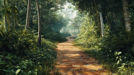 Exploring Sri Lankan jungle trail