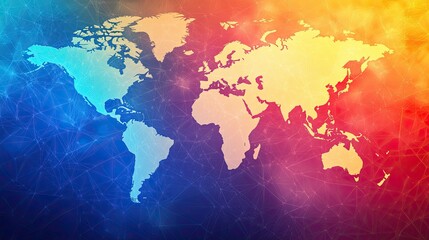 Obraz premium world map abstract background
