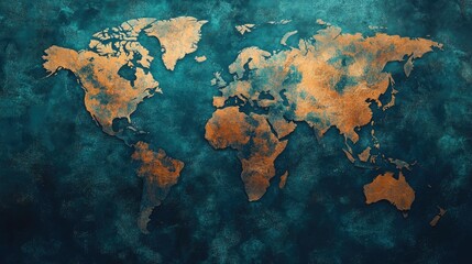 world map abstract background