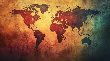 Fototapeta premium world map abstract background