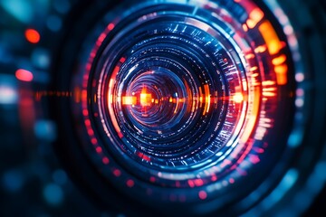 Blue and Red Lens Flare Tunnel  A Modern Data Portal