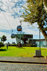 modern cable car in Funchal