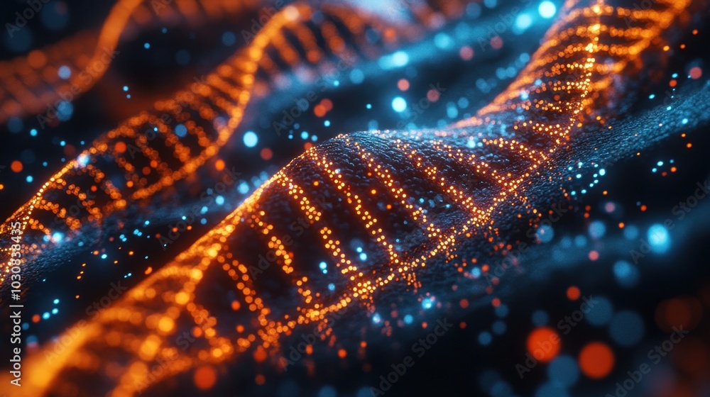 Aufkleber a vibrant exploration of molecular structures illuminated in a captivating digital setting during a 