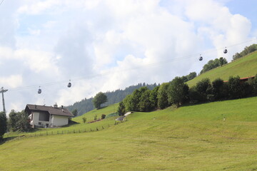 Blick auf die Seilbahn in Sterzing.